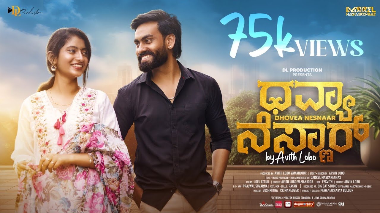 DHOVEA NESNAAR | Official Video song | Avith Lobo | Darrel Mascarenhas | Preston  | Livya | Arvin