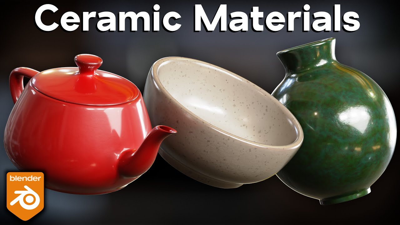 Procedural Ceramic Materials (Blender Tutorial)