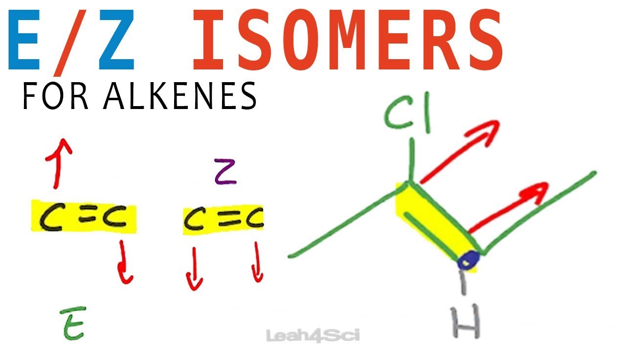E Z Geometric Isomers for Alkenes