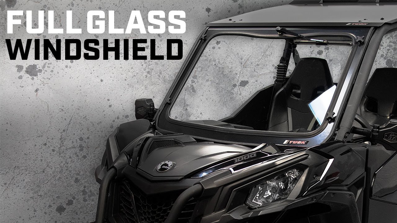 Tusk UTV Full Glass Windshield | Can-Am Commander & Maverick Trail/Sport