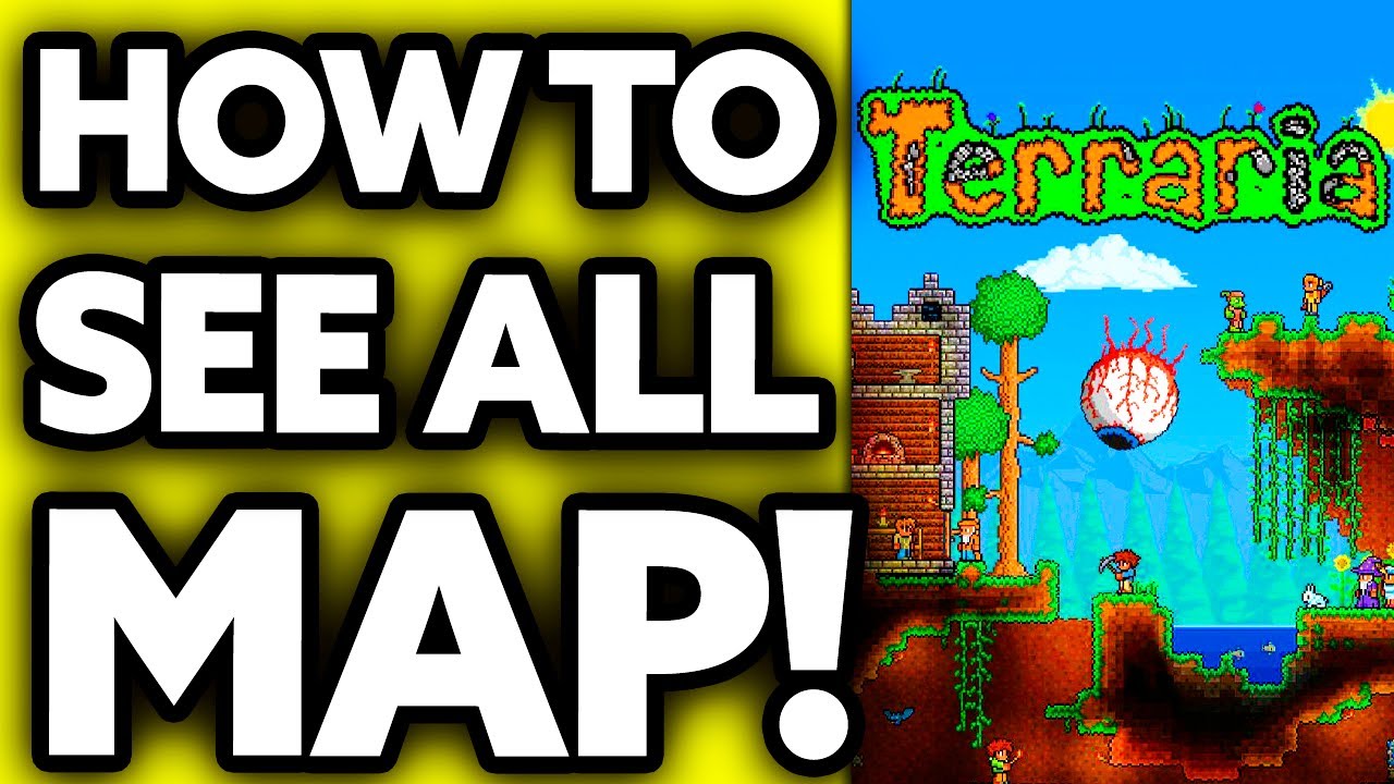 Как увидеть всю карту Terraria [Очень легко!]
