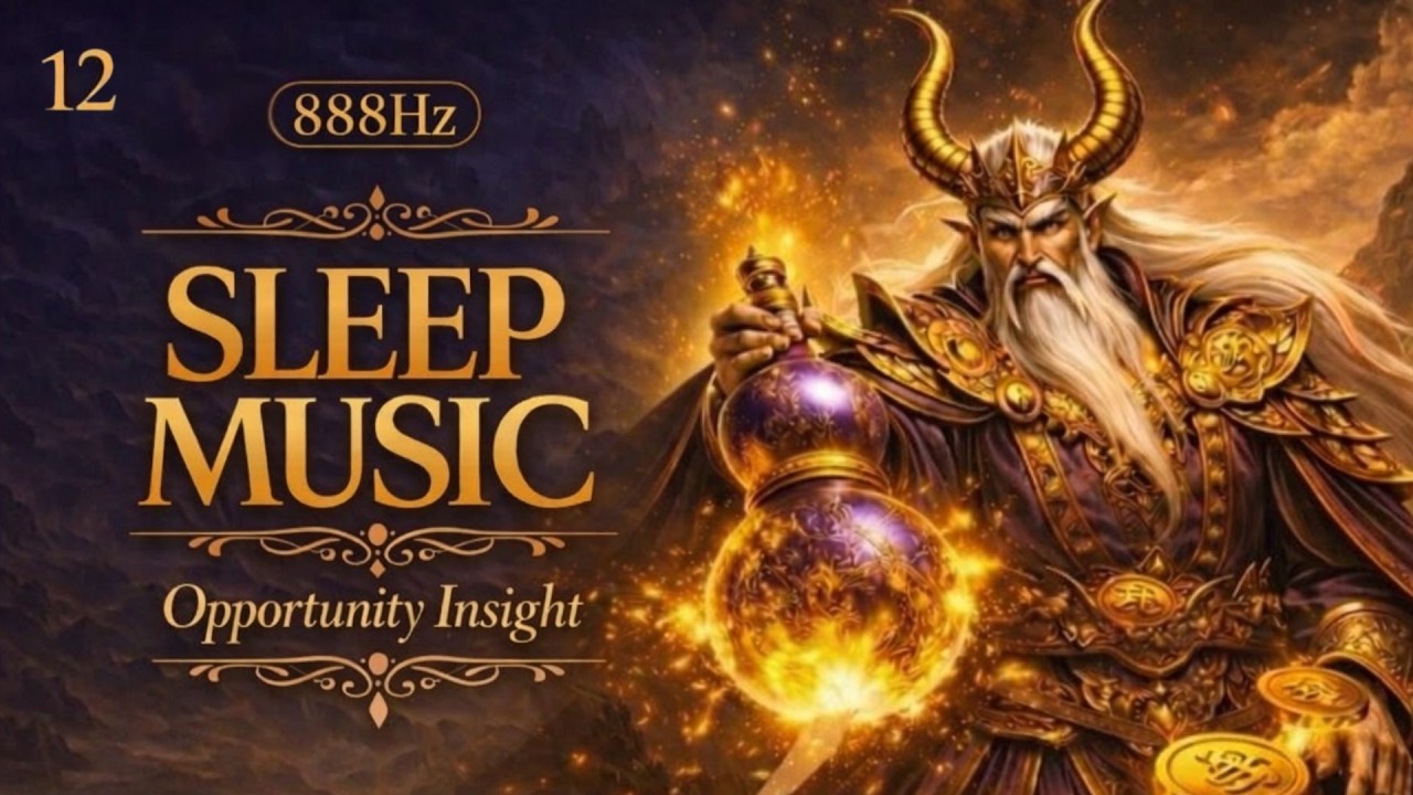 Deep Sleep Music 888Hz Soft Felt Piano | Golden Horn King Opportunity Insight | Attraction Space