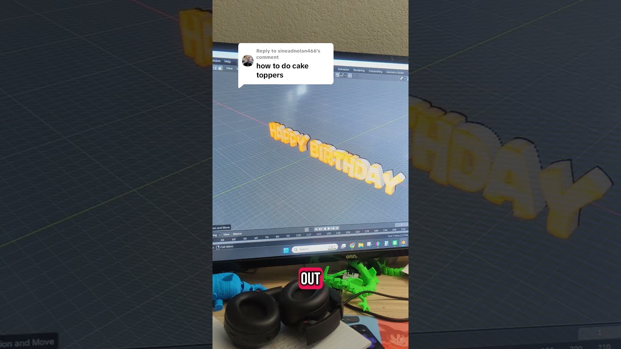 How to Make Custom Cake Toppers #3dprinting
