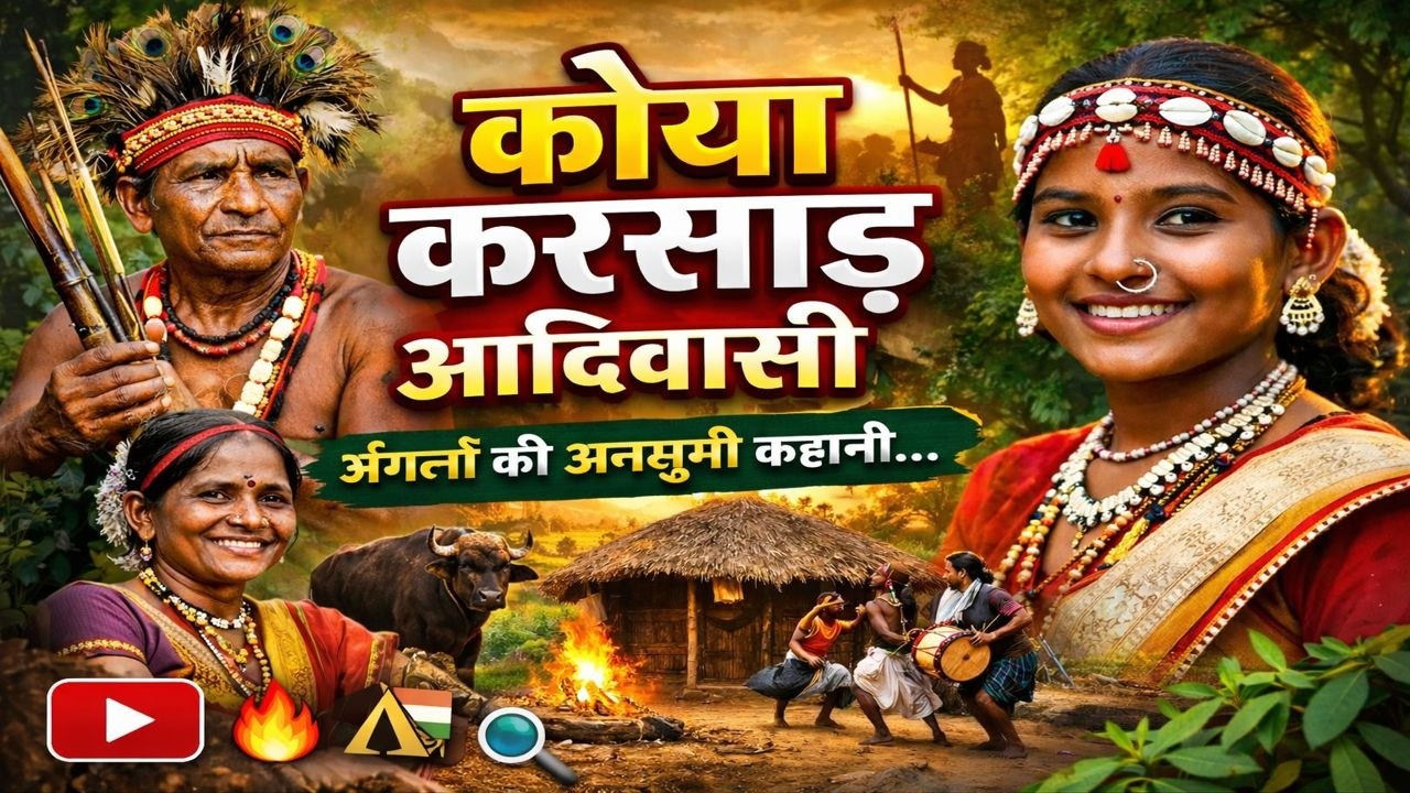 भारत की अनोखी जनजाति : कोया करसाड़ आदिवासी समाज 🫶❣️ Vloge By# Kashyap life Journey //#newyoutuber