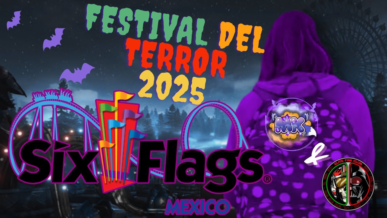 Noche de sustos con  @EliteFanClub  🎃Six Flags - Festival del Terror🎃2025🎃 #sixflagsmexico  #terror