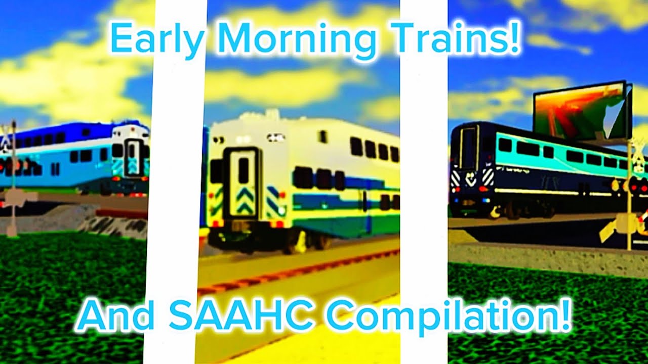 Early Morning Trains + SAAHC Compilation in Ro Scale Sandbox!