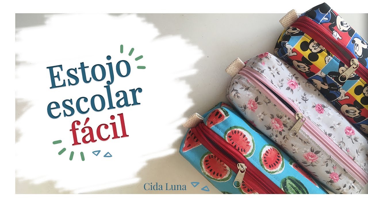 Estojo Escolar Fácil - Aula Completa e Gratuita - Cida Luna