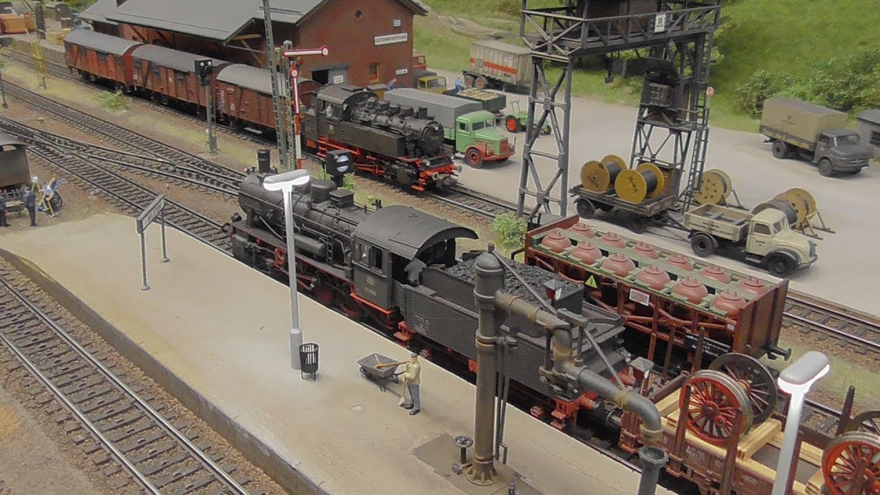 BR 216, BR 55 und Köf mit Rangierfahrt