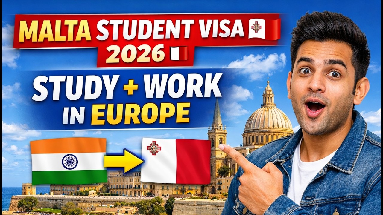 FULL INFORMATION ON MALTA STUDENT VISA 2026 🇲🇹 | Study & Work in Malta | Indian Students Guide