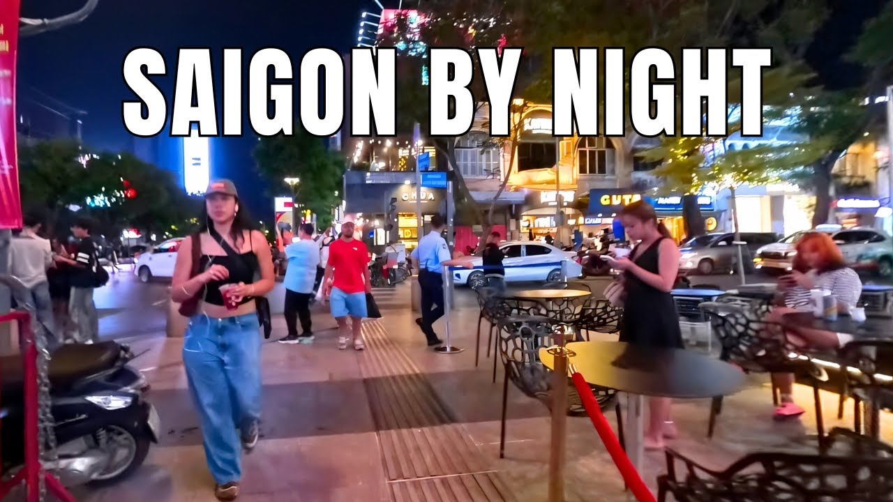 Ho Chi Minh City by Night 4K | Saigon Walking Tour
