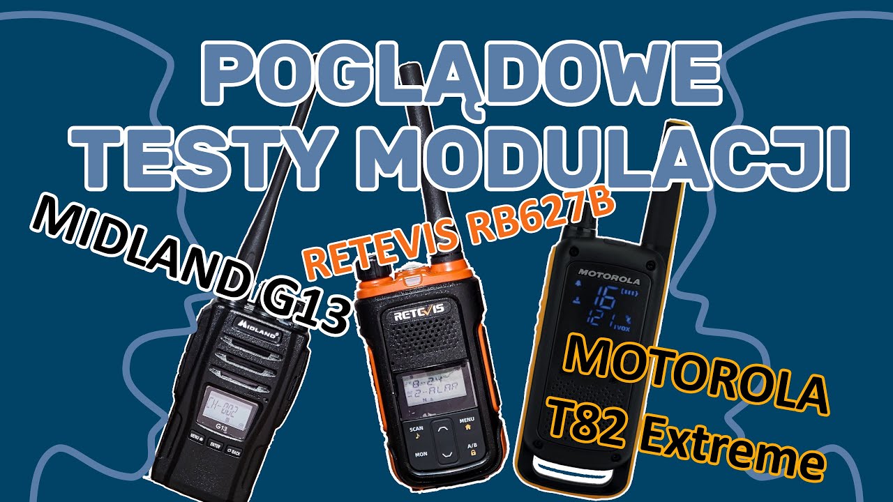 Luźne testy Midland Retevis Motorola