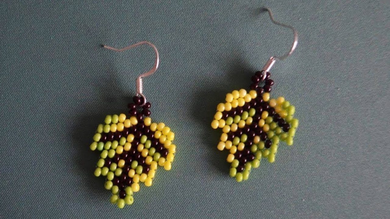 Серьги из бисера 