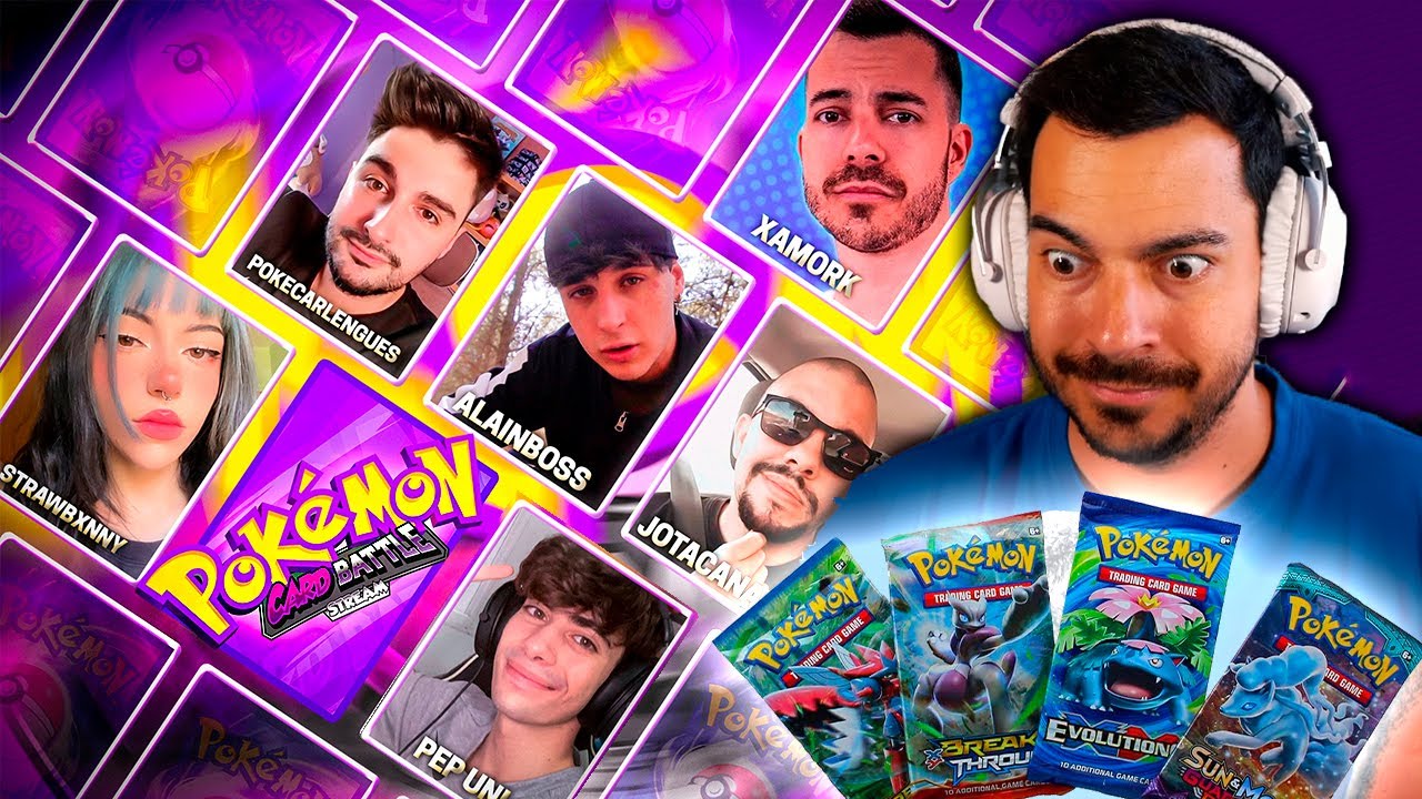 ¡POKÉMON CARD BATTLE con STREAMERS! 🃏👑 ¡SEGUNDA EDICIÓN!