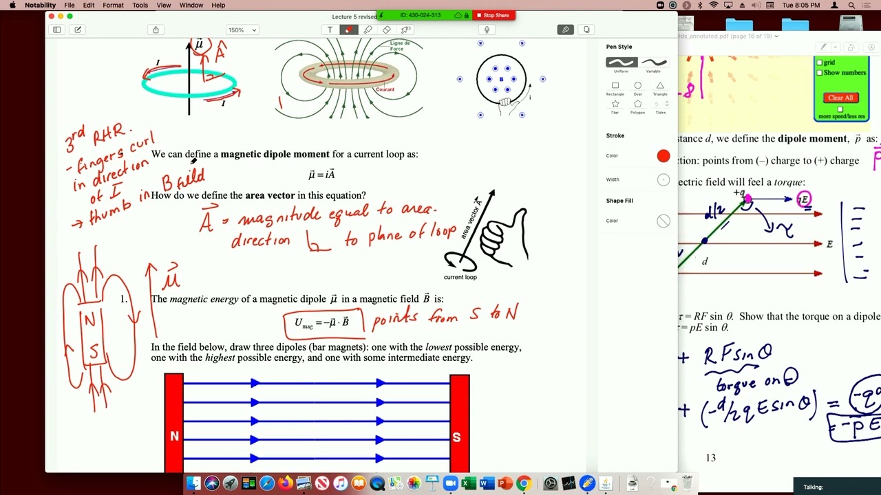 Kelly magnetic dipoles