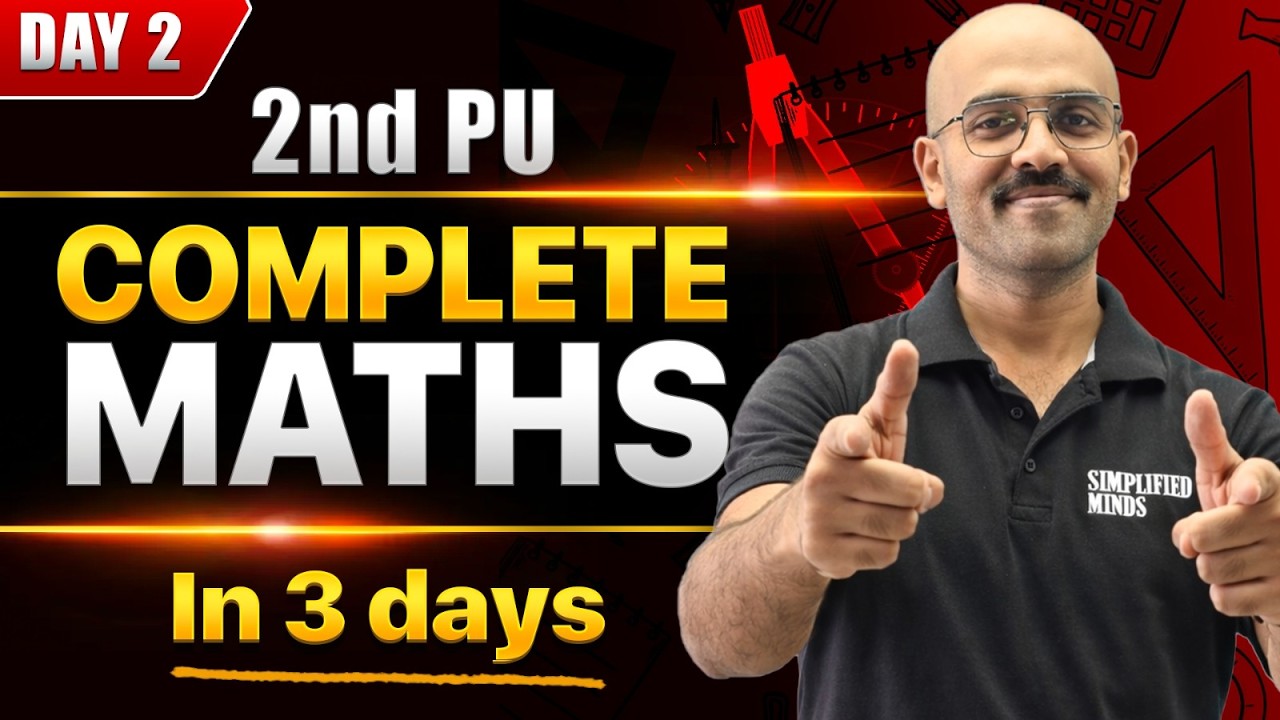 Day 2 2ndPU Complete Mathematics Oneshot | 2ndPU Maths Exam 2026