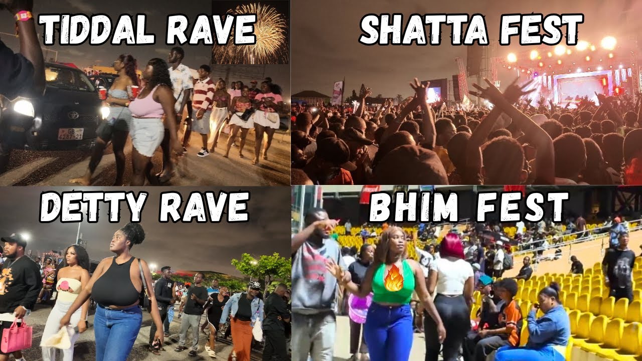 All Detty December Shows in One Video – Tidal Rave, Shatta Fest, Shay Concert & More