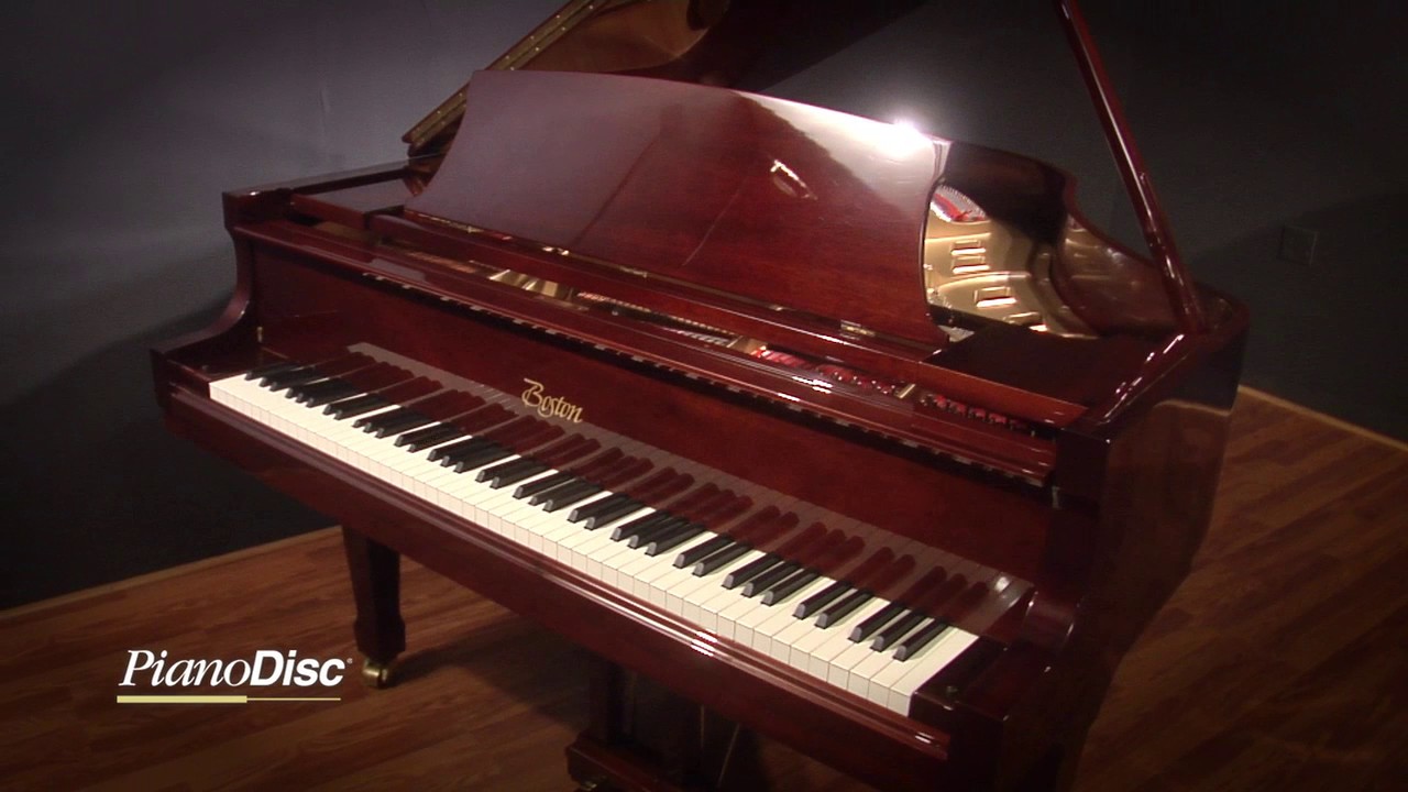 Steinway Boston GP163 5'4'' Player Baby Grand Piano Red Mahogany PianoDisc iQ