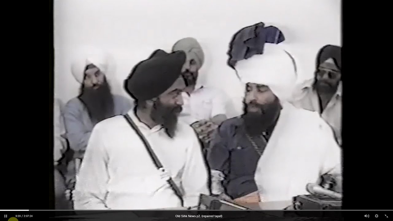 Jathedar Talwinder Singh Babbar at Winnipeg Press Conference July 1984