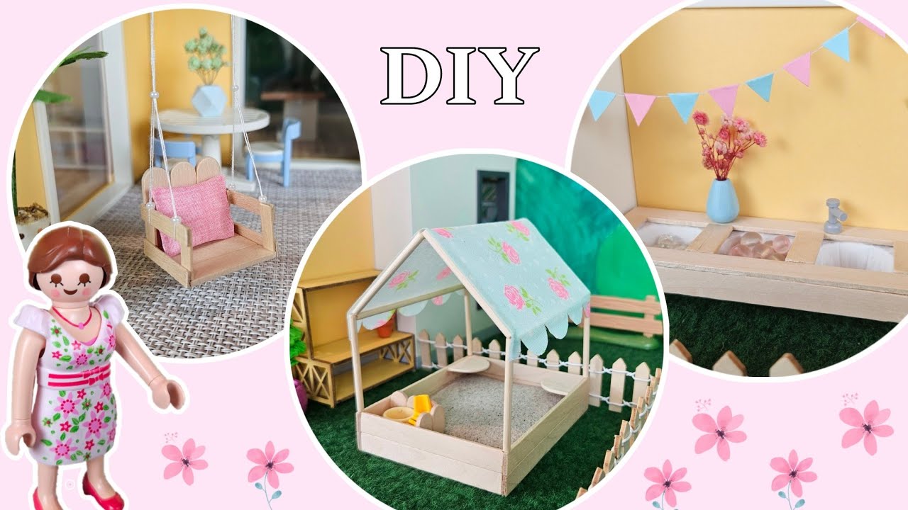 Playmobil - DIY Garten 🌸☀️ Modernes Wohnhaus, Pimpmyplaymobil, Deutsch | Familie Hund