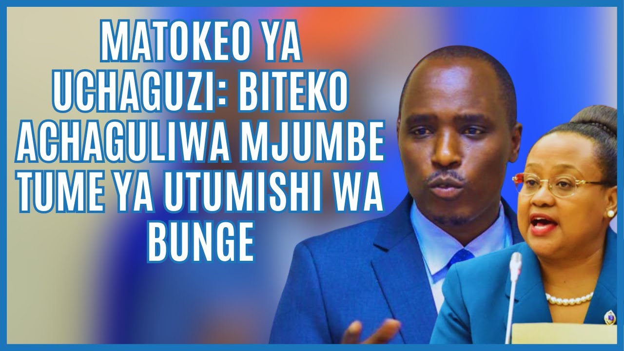 MATOKEO YA UCHAGUZI: Dotto Biteko achaguliwa mjumbe Tume ya Utumishi wa Bunge