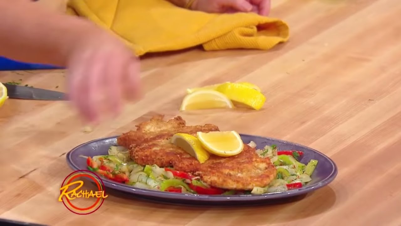 Chicken Cutlets with Fennel, Peppers and Onions