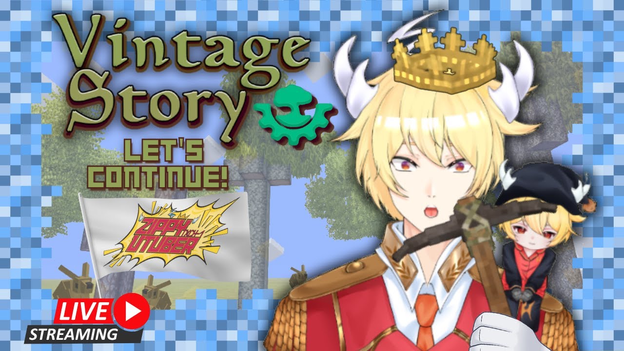 (18+) [Vintage Story] VIDEO REACTION + Let's make food and hopefully survive! (EN/FR) [Vtuber]