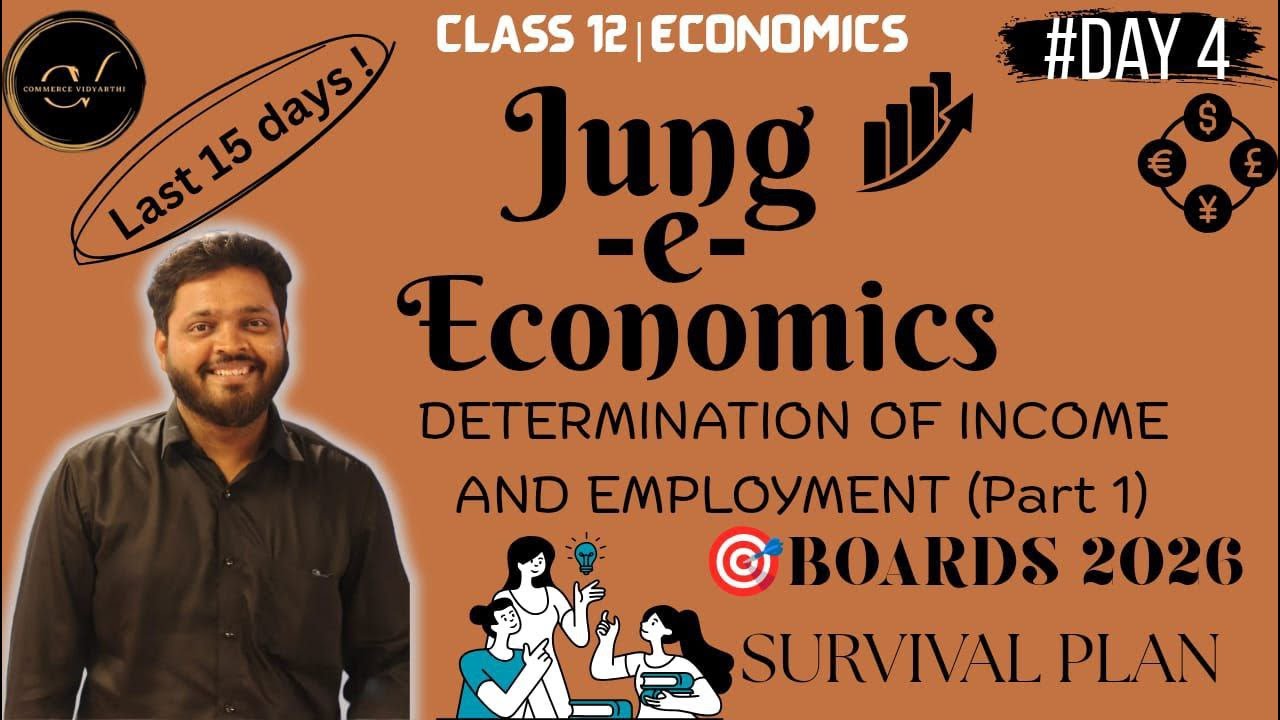 Determination of Income and Employment Class 12 Economics | Boards 2026 Survival Plan  🔥