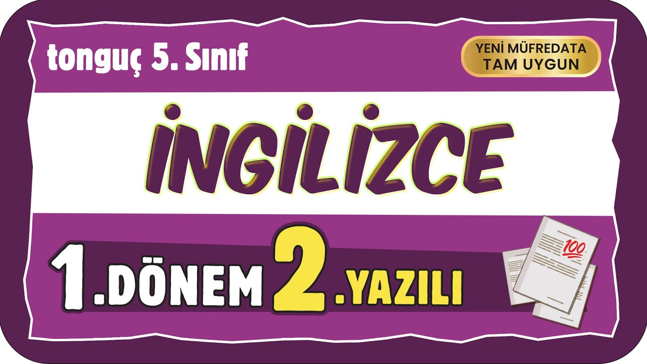 5. Sınıf İngilizce 1. Dönem 2. Yazılıya Hazırlık 📑 #5ING1D2Y #2026
