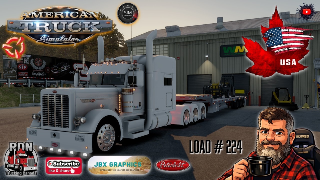 American Truck Simulator  RDN Trucking Canada. Longview TX to McAlester OK   Load # 224   Ruda 389