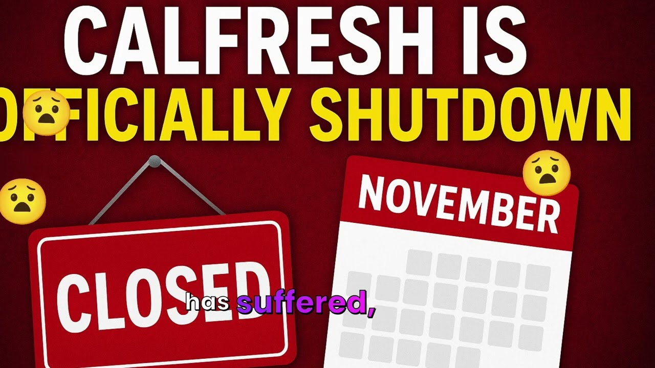 🔴 URGENT: CalFresh (EBT) Benefits Delayed for Millions Starting Nov 1 2025 🇺🇸
