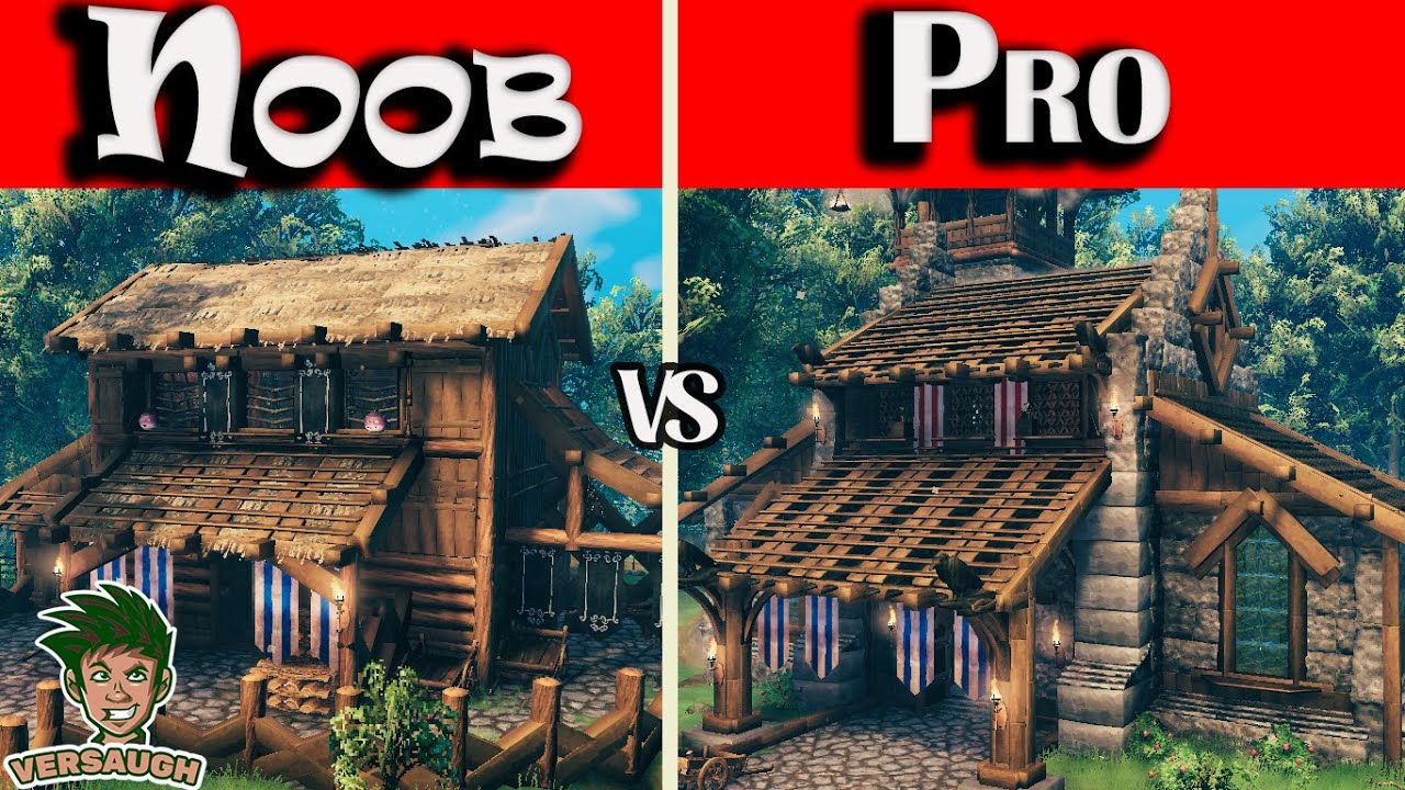 Valheim - Noob vs Pro Medieval Storage in valheim building Ep 4