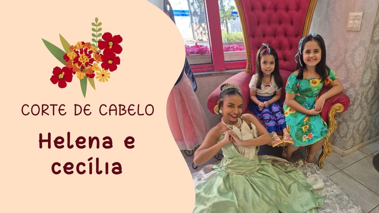 PRIMEIRO CORTE DE CABELO DA PRINCESA CECÍLIA | SALÃO DAS PRINCESAS