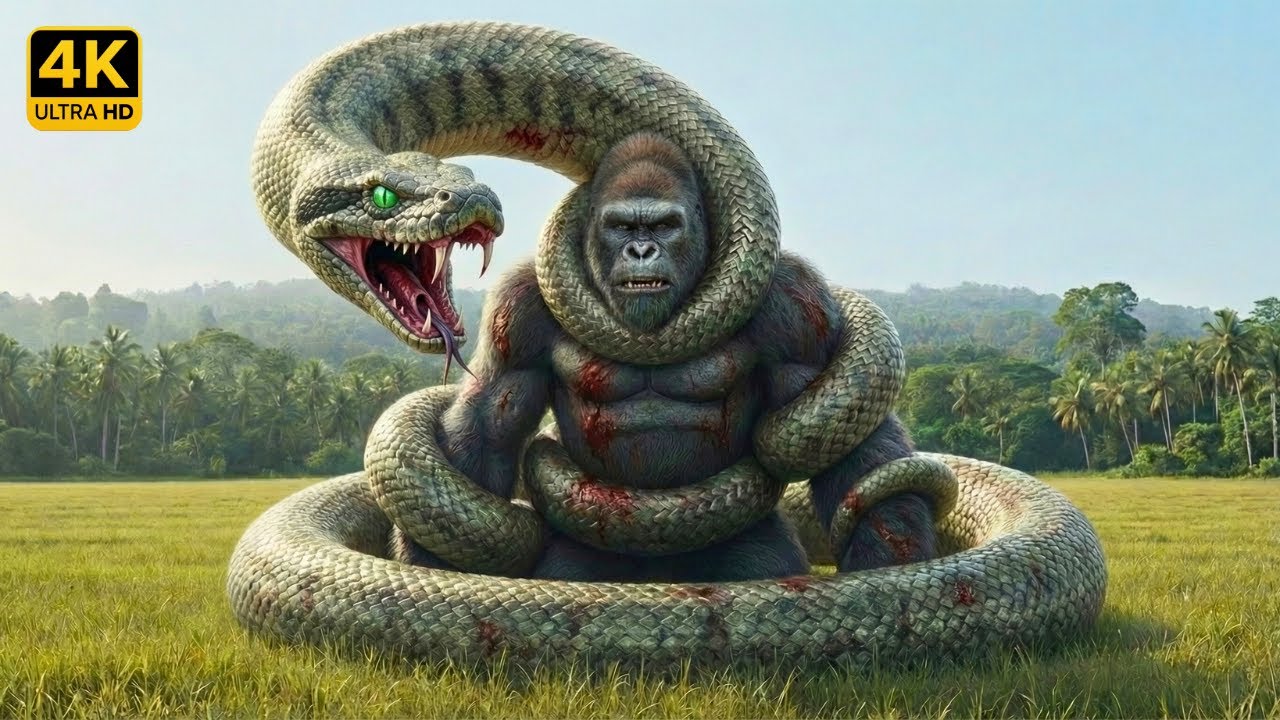 King Kong vs Colossal Serpent as Godzilla Team Up | Insane Clash!