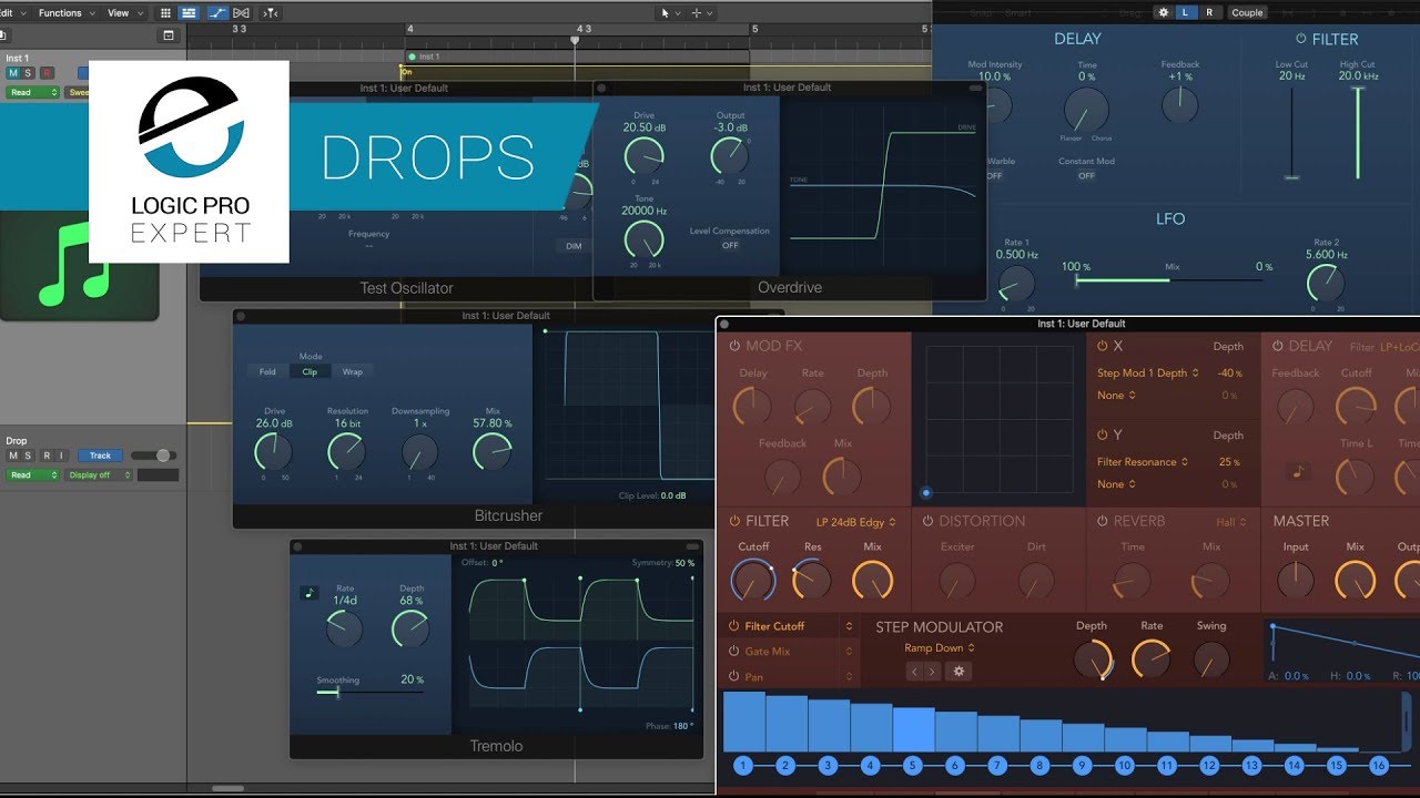 Как создать свои собственные уникальные басовые дропы в Logic Pro X