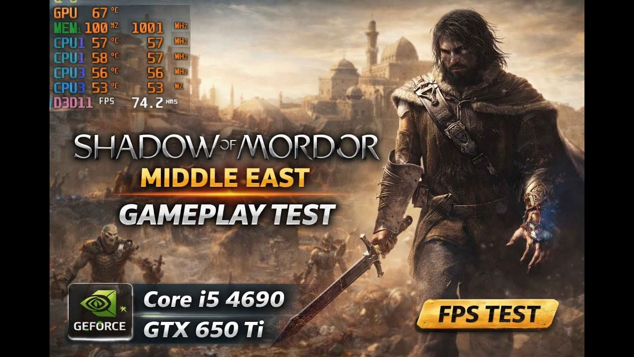 Can GTX 650 Ti Run Shadow of Mordor? | Gameplay Test