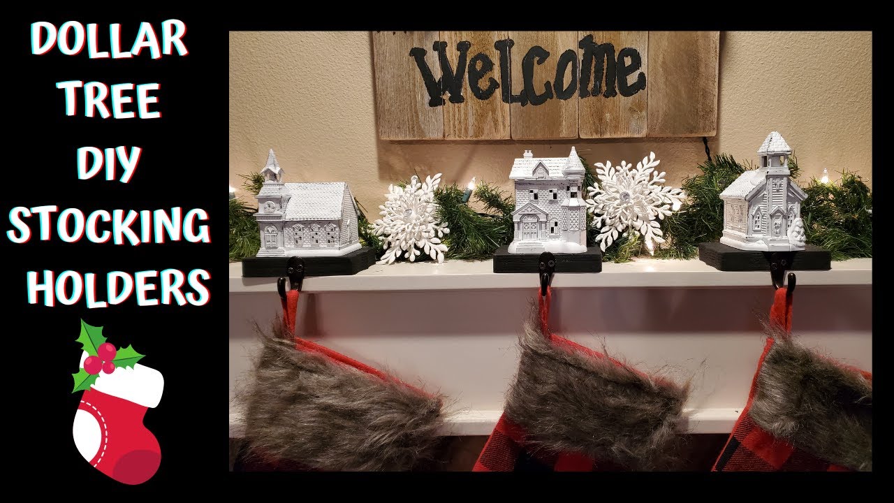 Простые и качественные держатели для чулок из долларовых ёлок своими руками | Рождественский деко...