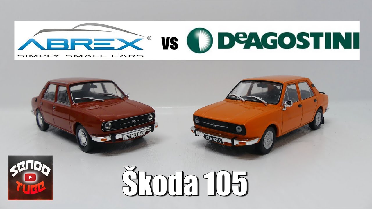 Abrex vs DeAgostini - Skoda 105 - 1/43 scale