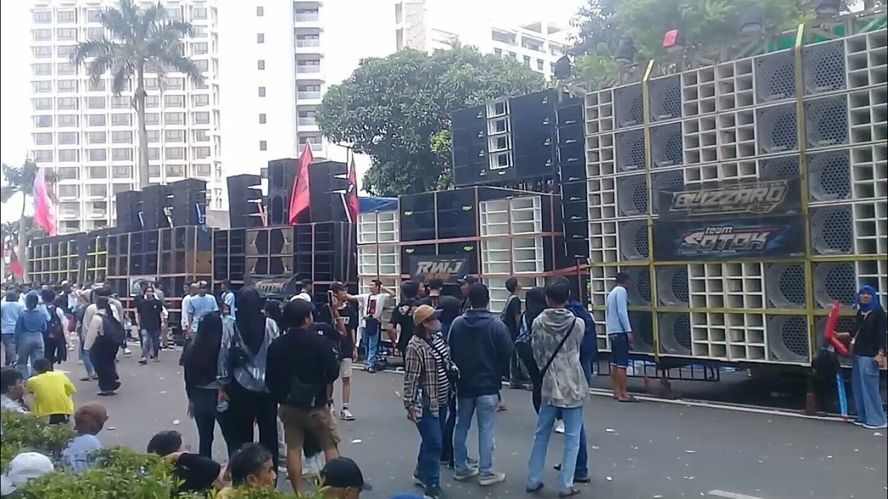 Sound Horeg ikut meramaikan moment lima tahunan di kawasan senayan