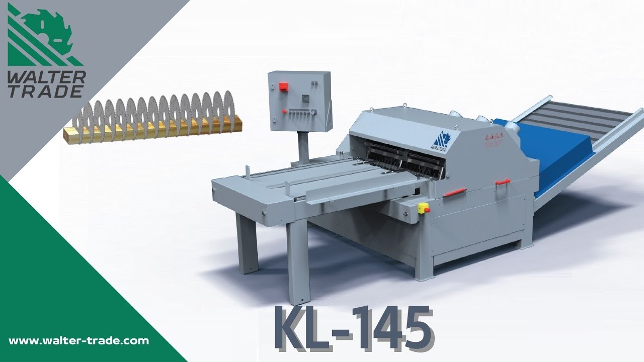 Automatic wood pallet blocks (legs) cutting machine KL-145 WALTER - pallet production