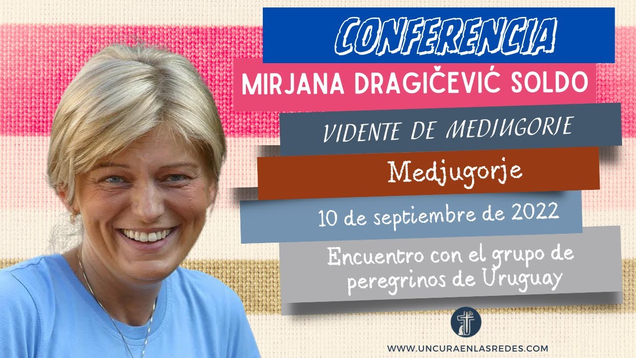 Charla de la vidente Mirjana en Medjugorje al grupo de peregrinos de Uruguay