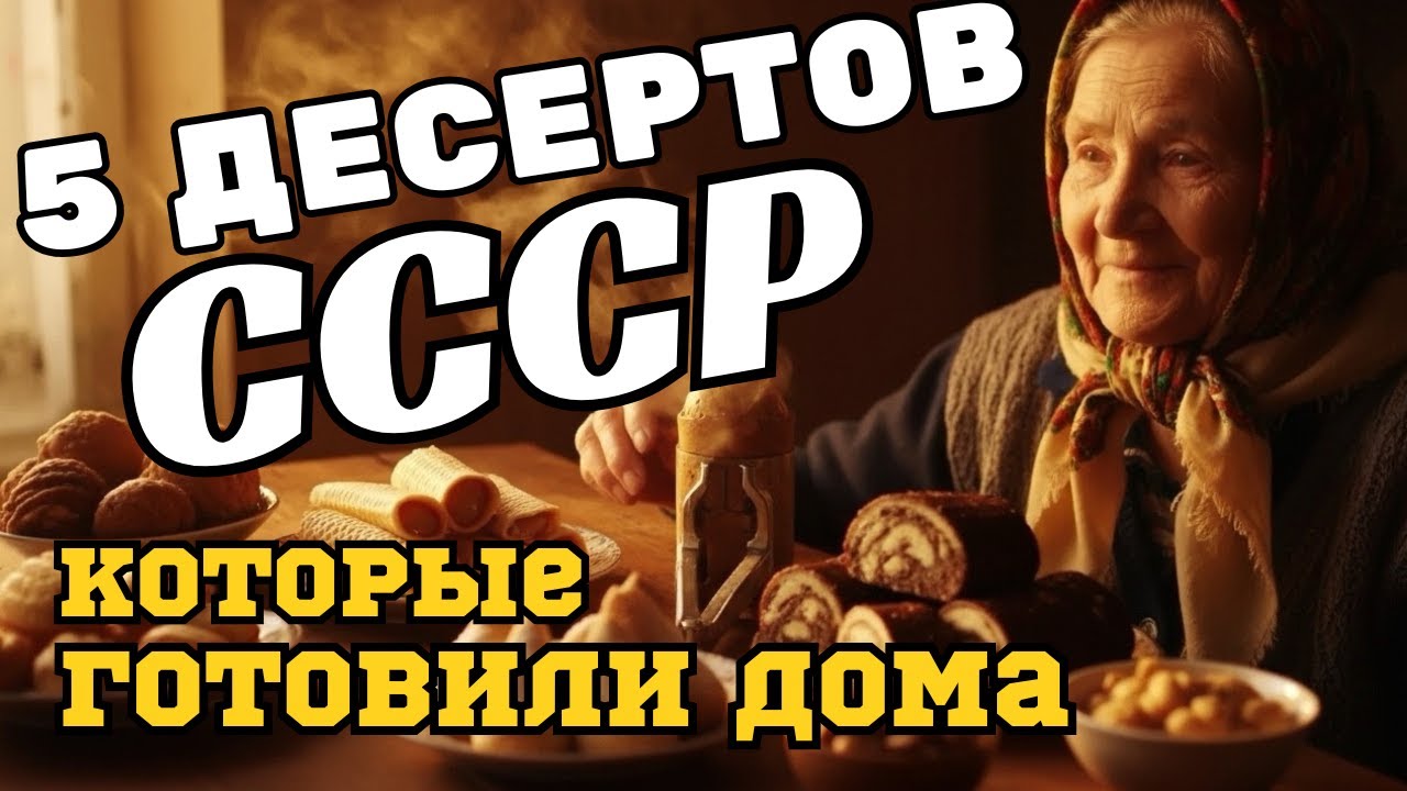 Топ-5 домашних десертов СССР,  А Вы узнаете своё детство по этим сладостям?