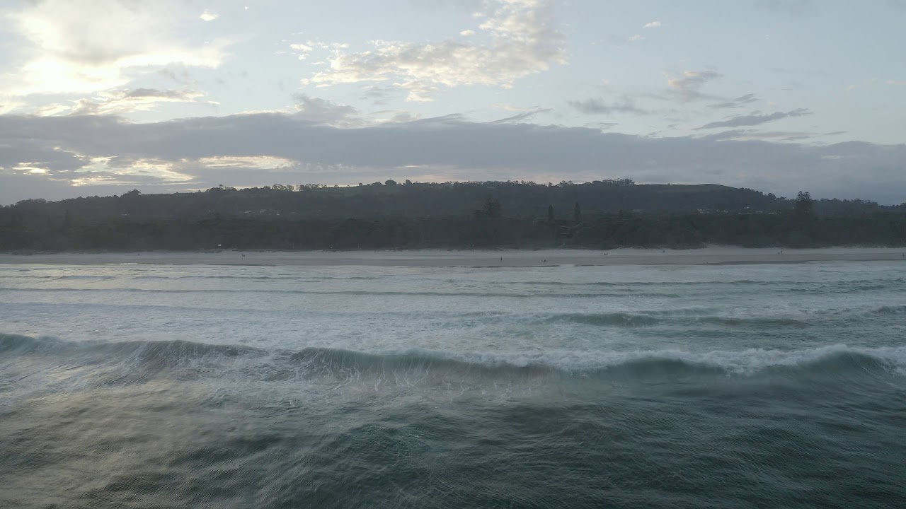 Byron Bay - Tallows Beach - 4K Stock Footage