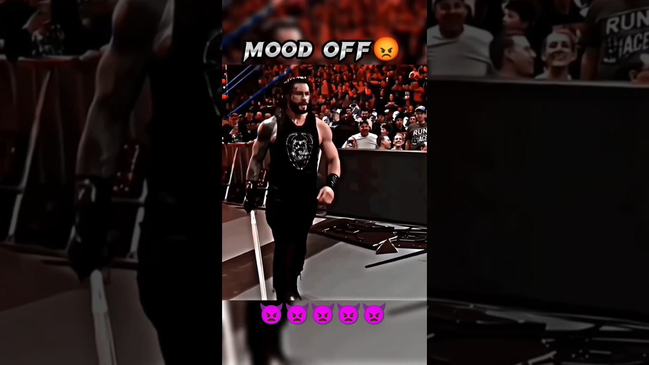 mood off status roman reigns 😡😡 angry roman #wwe 👿#moodoffstatus #shorts 😡#romanreigns #attitude