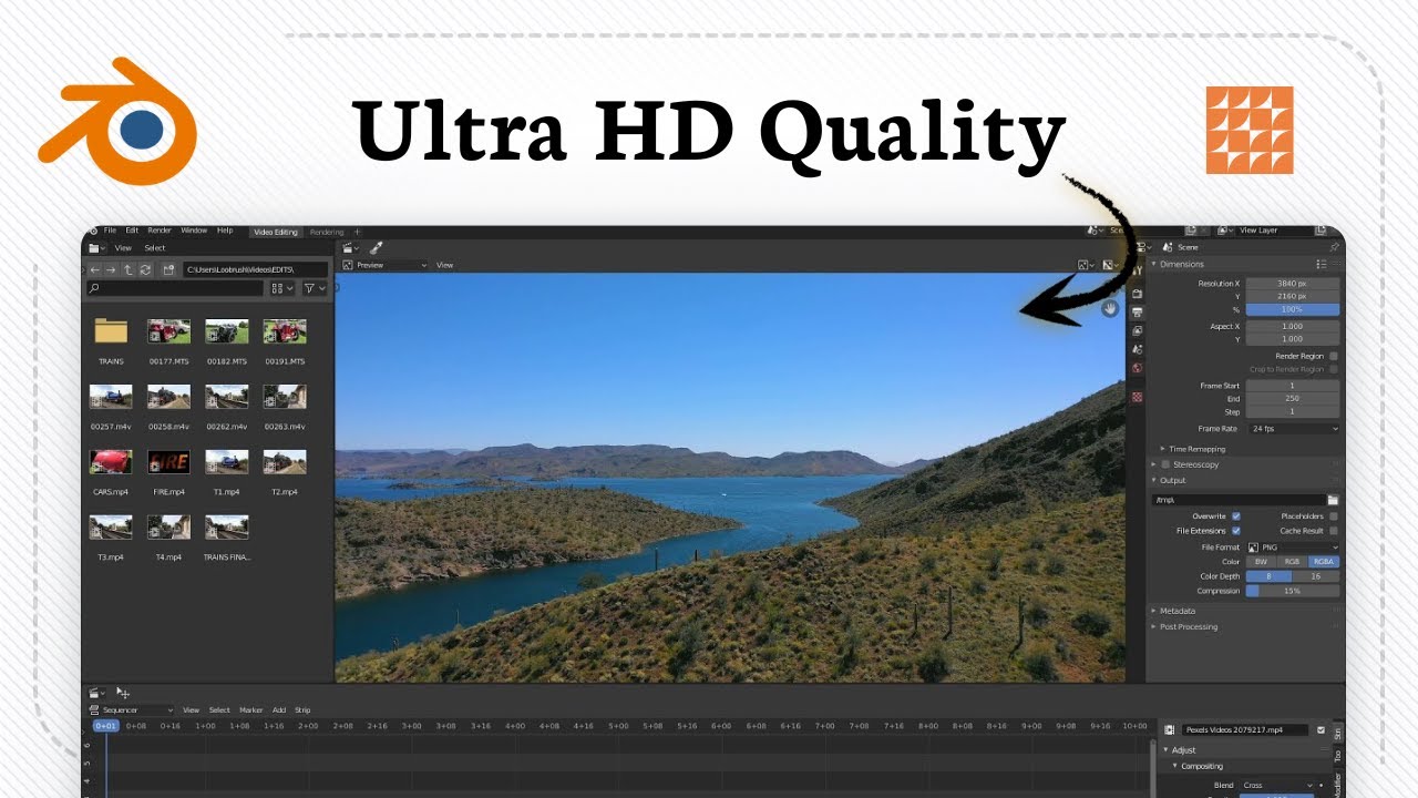 Как рендерить в 4K в Blender (высокое разрешение)