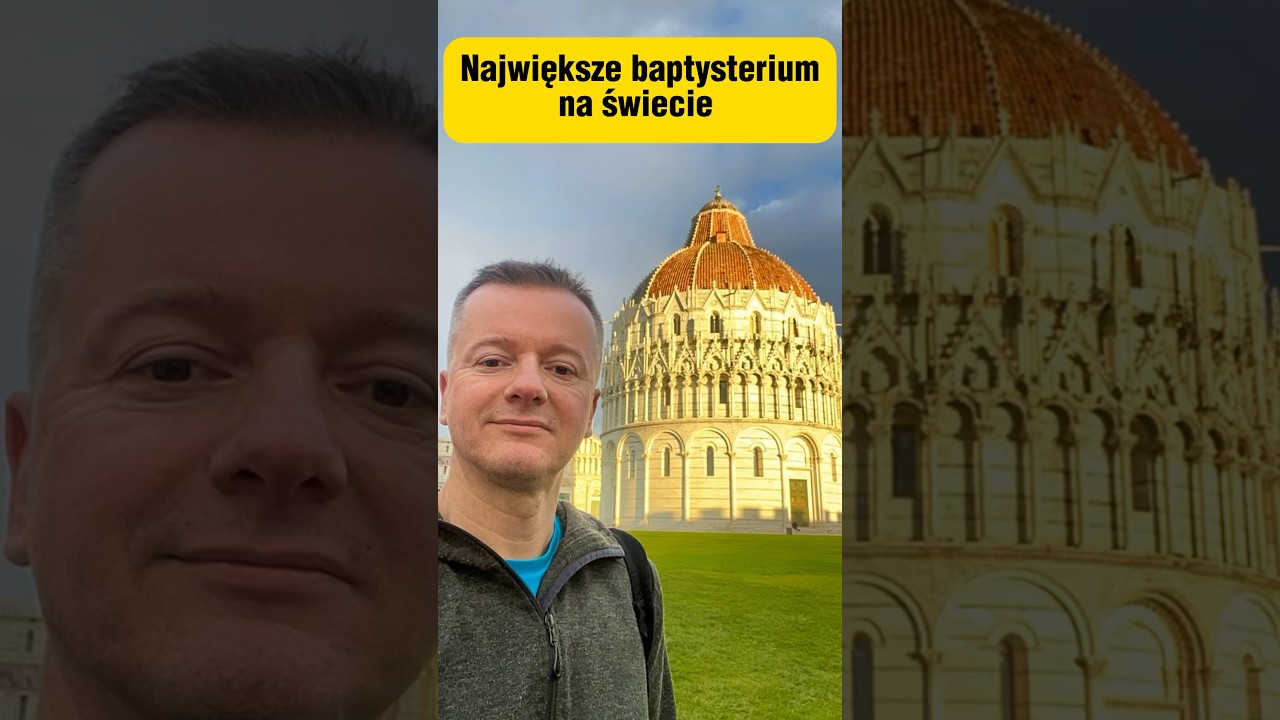 Największe baptysterium na świecie. Piza. Włochy #włochy #podr&oacute;że #ciekawostki #shorts #italy #piza