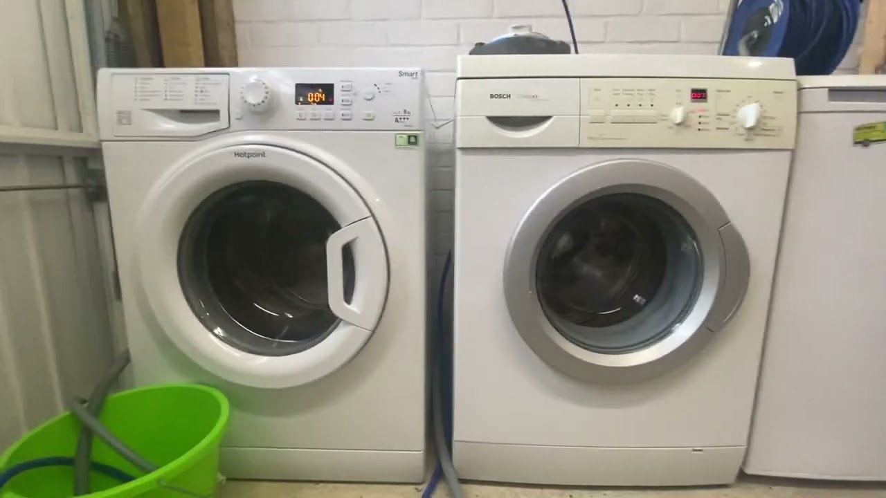 Bosch WFO2467GB/15 vs Hotpoint WMFUG863 - Spin Race!