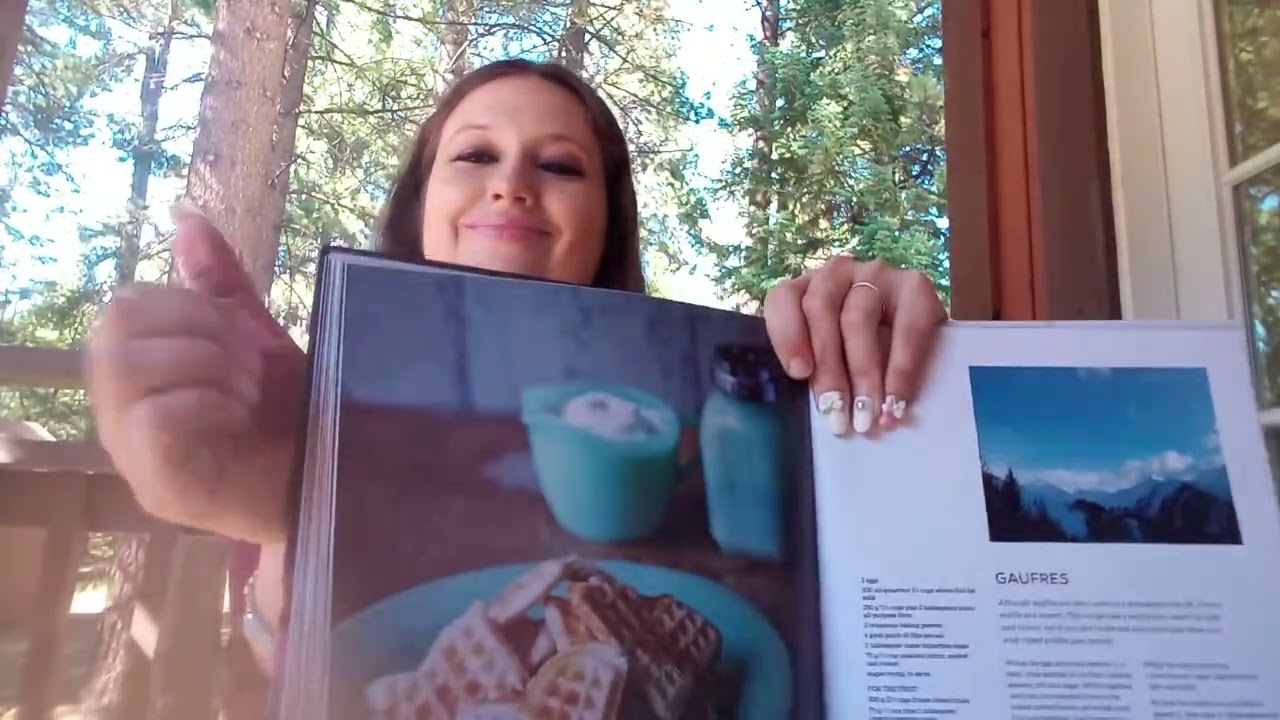 ASMR Bubbly B|Tons of Tapping & Scratching Cook Books Outside with Nature Calm Sounds|Coffee Tingles