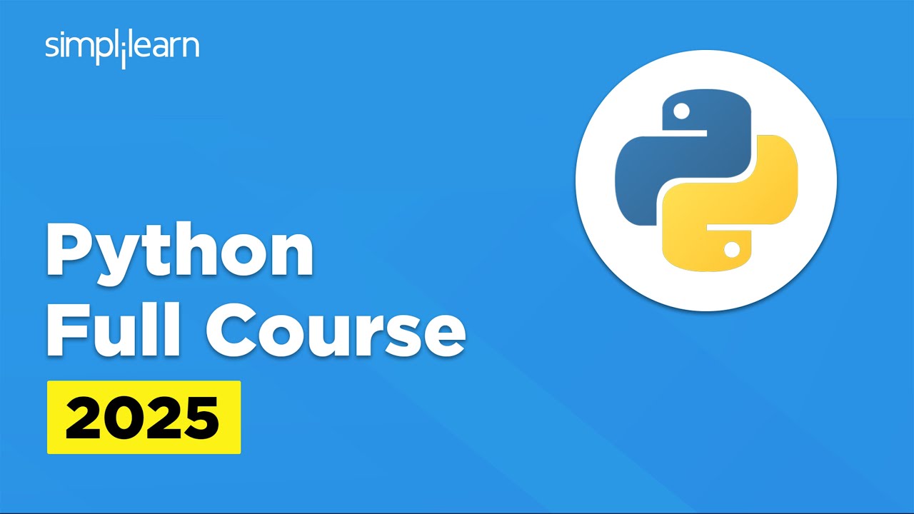 Python Full Course 2026 | Python Programming Tutorial For Beginners | Python Course | Simplilearn