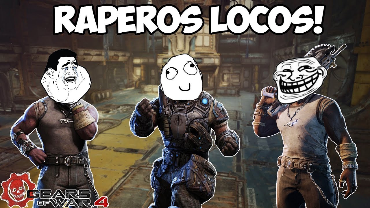 LOS RAPEROS MAS LOCOS, MOMENTOS DIVERTIDOS (Funny Moments) | GEARS OF WAR 4 - PACO TORREAR