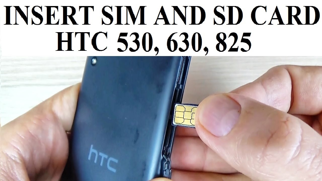 HTC Desire 530, 630, 825 - How to INSERT/REMOVE SIM Card and Memory SD Card